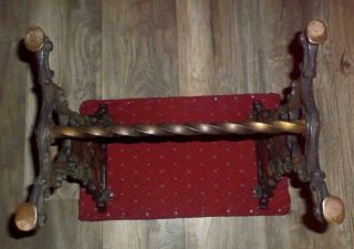 CAST IRON BENCH FIRESIDE BENCH FOOTSTOOL VANITY PIANO BENCH 3