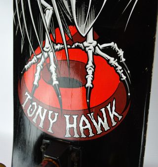 Tony Hawk Falcon 4 Series Complete Skateboard Deck Black Bird Skull Vintage 2