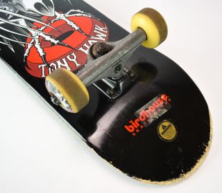 Tony Hawk Falcon 4 Series Complete Skateboard Deck Black Bird Skull Vintage 4