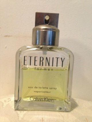 Vintage Rare - Eternity For Men Calvin Klein 3.  4 Fl Oz 100 Ml Old Formula