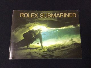 Rolex Submariner Vintage Booklet In English 1993,