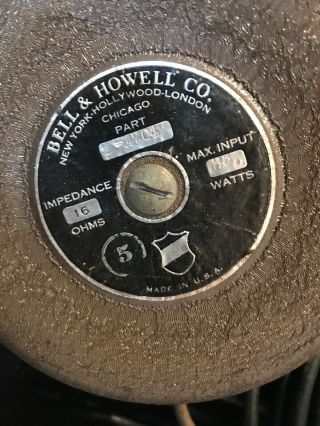 VINTAGE 1950s Bell & Howell Speaker Filmosound 179 16mm Sound - on - Film Projector 7