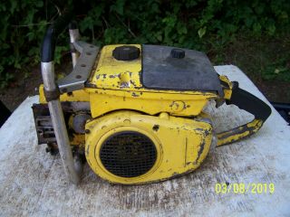 Big Vintage 103 Cc Mcculloch 390 Gear Drive Chainsaw Powerhead,  Parts