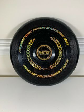 1967 Vintage Wham - O Frisbee Flying Disc Master Tournament 150 G Model Black Gold