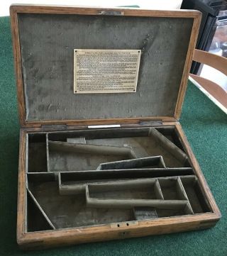 Antique Case For A Colt Model 1860 Army Percussion Revolvers Guns.