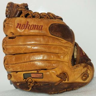 Nokona Pl - 1150 11.  5 " Baseball Glove The American Glove Vintage Made In America