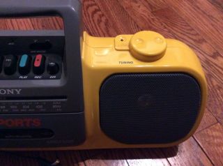Vintage SONY SPORTS CFS - 905 Portable AM/FM Radio Cassette Boombox - 3