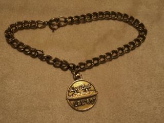 Vintage Yellow 12k G.  F.  Link Charm Bracelet W/ Cto Love Boat " 80 " 14k Charm