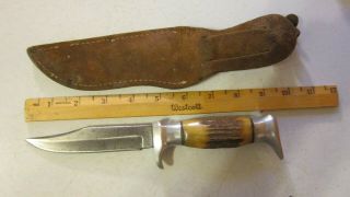 Vintage Early York Cutlery Co.  695 Solingen Germany Skining Hunting Bowie Knife 5