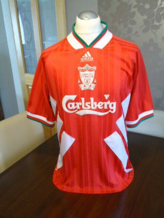 Liverpool 1993 Adidas Home Shirt Large Adults 42 - 44 " Rare Old Vintage