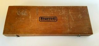 Vintage Starrett Vernier Depth Gauge Micrometer Set in Wooden Case 6