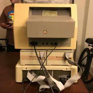 RARE Vintage Apple IIe Computer with Monitor,  2 Floppy Drives,  20 Floppy Disks 3