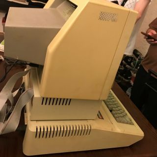 RARE Vintage Apple IIe Computer with Monitor,  2 Floppy Drives,  20 Floppy Disks 5