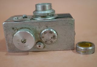 (2) Vintage Micro Mini Spy Cameras Steky 16mm Miniature Model III & MYCRO 3