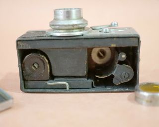 (2) Vintage Micro Mini Spy Cameras Steky 16mm Miniature Model III & MYCRO 5