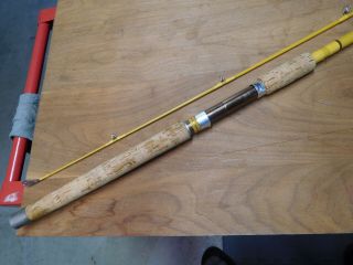 Wright & McGill MPL58 Glass 8 ft.  2 pc.  Spinning Rod,  NM,  made in USA 2