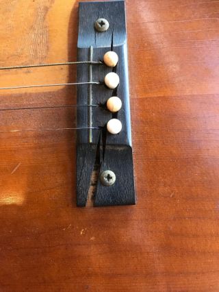 Vintage Harmony Tenor Acoustic Guitar Strung Left Handed H15.  w/ Case 7