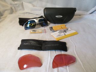 Rudy Project Cycling Sunglasses Vintage Flip Up Sun Glasses Extra Lenses