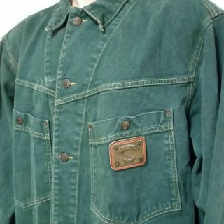 Vintage Karl Kani Jeans Denim Jacket 90s Jean Button Down Hip Hop Coat Rap Large 2