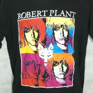 Vintage Robert Plant Tour T Shirt Sz L Distressed Led Zeppelin Concert 1990 Mens