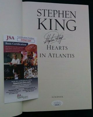 Stephen King Hearts In Atlantis Signed Autographed Hardcover Book Rare Jsa