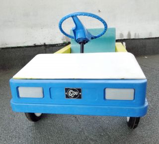 VINTAGE 1970 RUSSIAN PEDAL CAR YELLOW RESTORED CAR VERY RARE 2