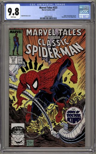 Marvel Tales 223 Cgc 9.  8 Nm/mt White Page Mcfarlane Classic Rare 1 Of 4 Highest