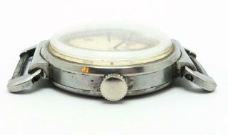 Vintage 1937 Longines 12.  68z Hinged Swivel Lug Stainless Wrist Watch - Running 2