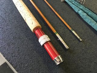 Vintage JC Higgins Bamboo 9’ 3 Piece Fly Rod 3034 8