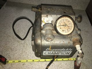 Vintage Champion Spark Plug Service Center Auto Garage Cleaner Tester Shop Tool