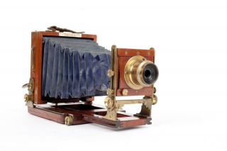 Vintage " J.  Lancaster  The 1889 Extra Special Patent " 1/4 Plate Camera