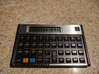 Vintage Hp - 15c Scientific Calculator With Leather Case,