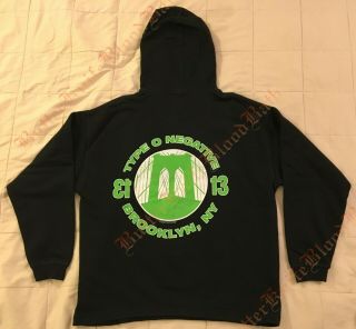 1999 Type O Negative Hoodie Rare Vtg Tour Sweatshirt World Coming Down T Shirt