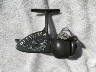 Vintage Spinning Fishing Reel - Orvis 50a Made In Italy