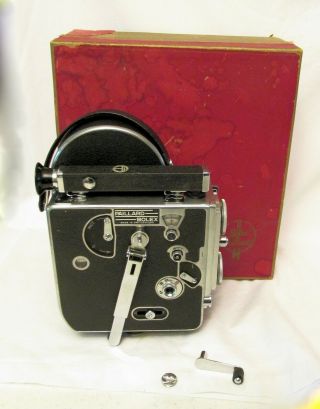 Vintage Bolex H16 16mm Camera Body W/ Box,  Rewind Crank
