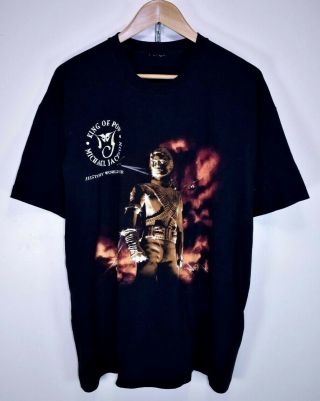 Michael Jackson 1996 History World Tour Vintage Rock T - Shirt Concert Album Rare