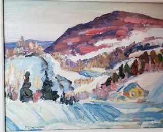 Vintage Canadian Painting Signed Listed Canadian Artist