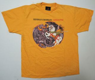 Vtg 2001 Bob Marley & The Wailers Confrontation T Shirt Lg Jamaican Reggae Music