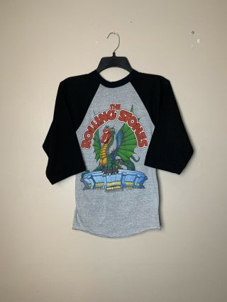 Vintage 1981 The Rolling Stones Boulder Us Tour T Shirt Raglan Fits Like Small
