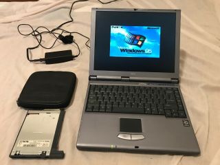 Vintage Nec Versa Sx Vs330a00 13.  3 " Laptop Pentium Ii 233mhz 64mb Ram 2gb Hd