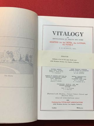 Vintage Vitalogy An Encyclopedia Of Health And Home E.  H.  Ruddock Psychology Sex 3