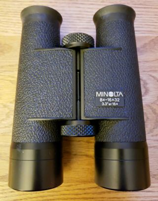 84 ' Minolta Mariner 8x - 16x32 Zoom Binoculars Vintage VG 4