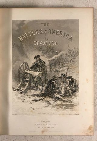 Battles Of America by Sea & Land Robert Tomes Antique Book American History 4