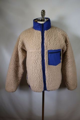 B9328 Vtg Patagonia Classic Retro - X Full - Zip Fleece Jacket Size L Made In Usa