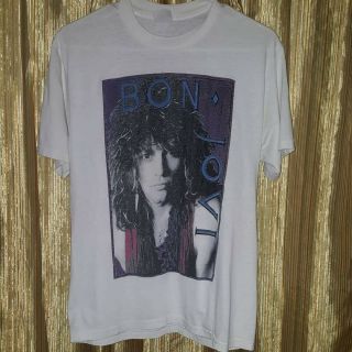 Vintage 1986 Bon Jovi Slippery When Wet Rock Promo Large Shirt