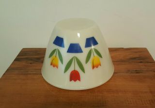 Vintage Fire King Tulip Splash Proof Mixing Bowls - Set of 4 Nesting Bowls - Retro 3
