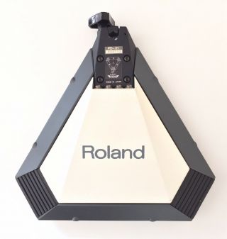 Rare Vintage ROLAND PD - 31 Electronic Drum Pad Trigger White Triangle,  Japan 2