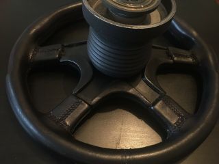 Rare Momo Ghibli 4 spoke steering wheel with stitching 4