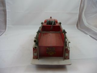 Vintage 1950 ' s Pressed Steel Tonka Pumper Fire Truck No.  5 made in USA 4