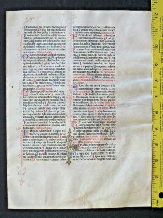 Extremely rare incunabula Breviary lf.  vellum,  Jenson,  1478,  handc.  deco initials 2 2